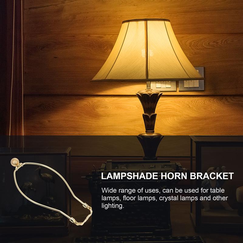 Soporte de arpa para pantalla de lámpara de 2 piezas, soporte de pantalla de lámpara duradero, marco de bocina