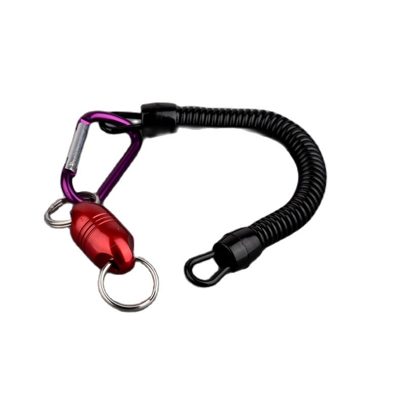 Porte-clés magnétique détachable, avec aimant puissant de 8lb, dégagement rapide, porte-clés avec corde et boucle