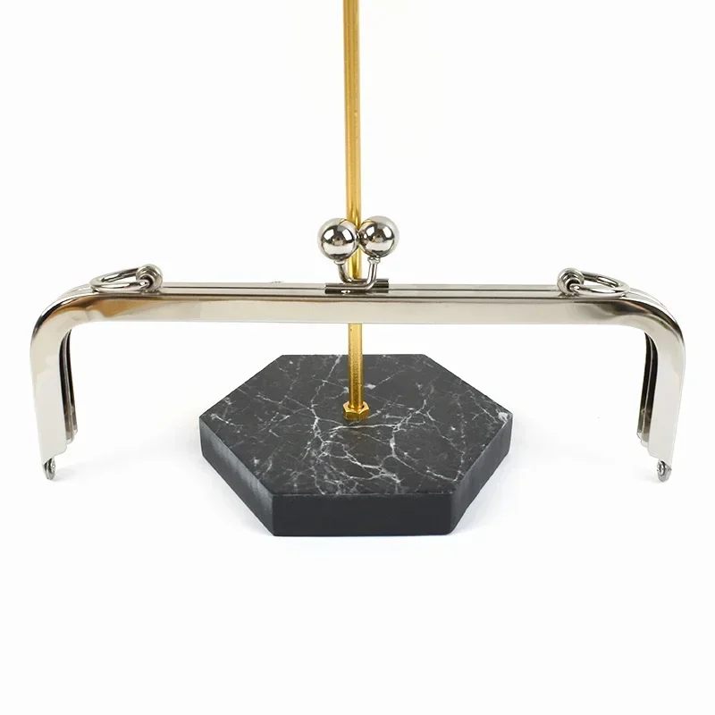 1/2/5Pcs Deepeel 20/25cm Metal Bag Handles Square Smooth Purse Frame Kiss Clasp DIY Sewing Brackets Screw Wallet Accessories: Other / Bronze