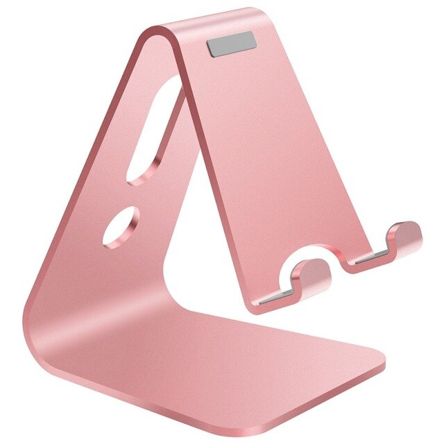 Seenda universal-tablet-ständer aus aluminiumlegierung, schreibtischhalterung für telefonladestation, halterung für iphone, metallständer für ipad: Rosa