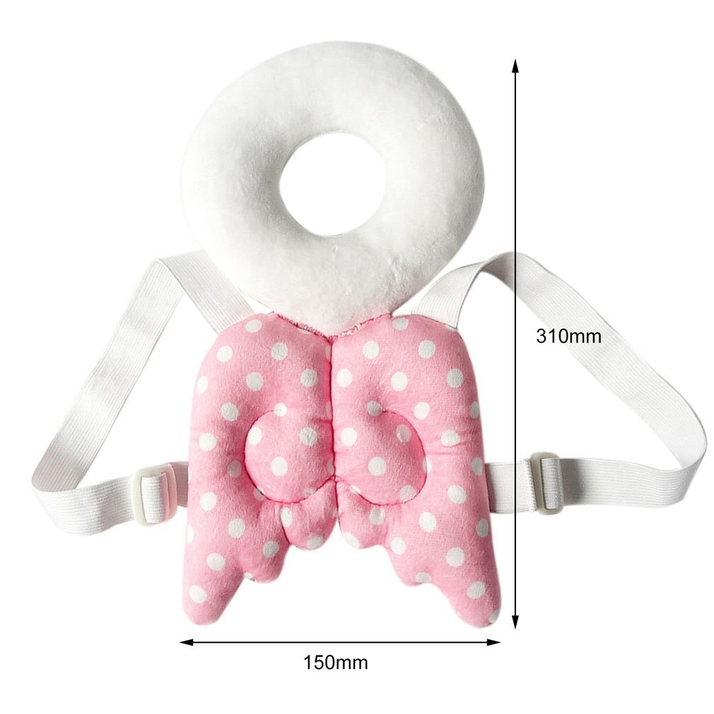 Coton bébé tête Protection coussin enfant en bas âge appui-tête cou mignon ailes soins infirmiers goutte résistance coussin bébé chute Protection taie d'oreiller