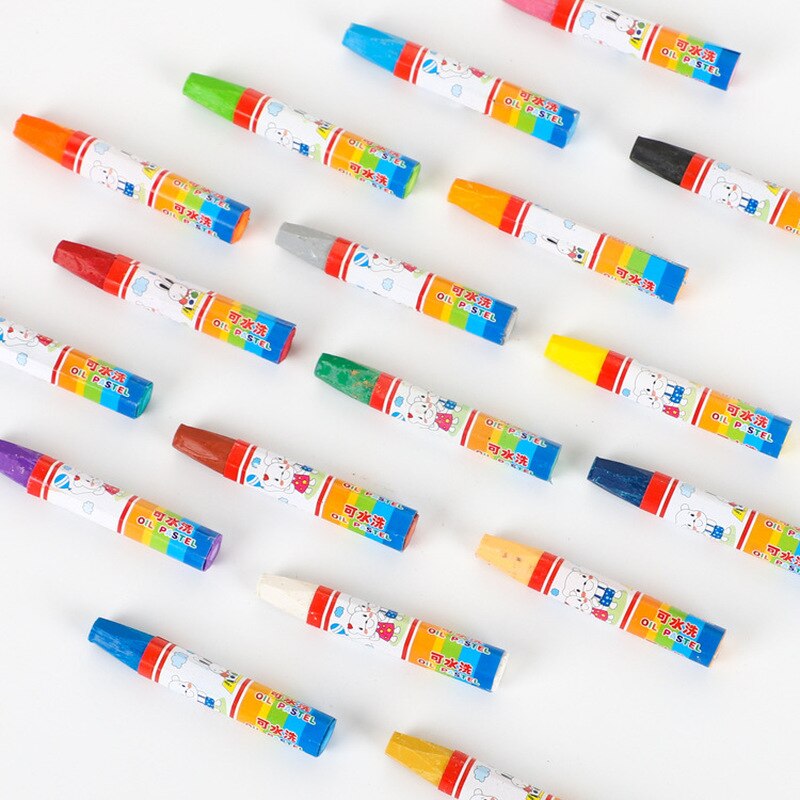 12/18/24 Color Oil Pastel Non-Toxic Wax Crayon Stick Angular Painting Drawing Pen for Student Graffiti Crayons Stationery