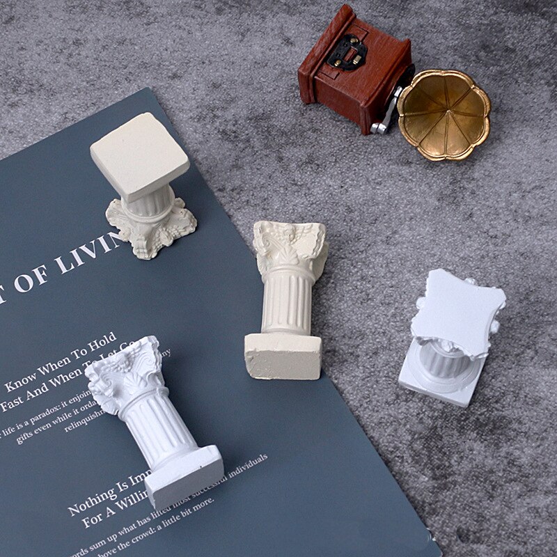 Roman column Ivory Wind control blow out LED Candle holder birthday Candles Electric home Wedding Decoration photography props