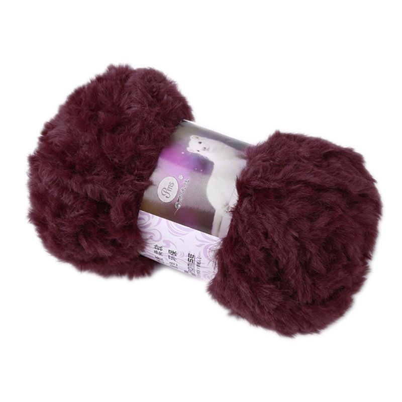50g/Ball DIY Fluffy Plush Chunky Knitting Yarn Hand-Woven Crochet Velvet Thread