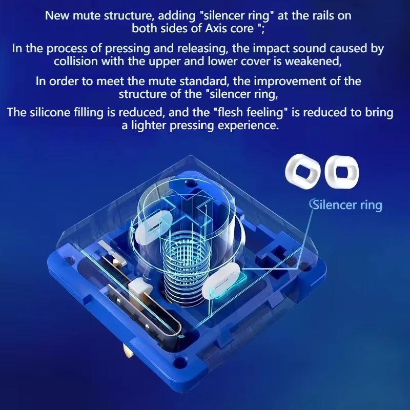Kailh Deep Sea Mini clavier silencieux commutateur linéaire Tactile 1353 Hitbox personnalisé interrupteur bas clavier mécanique ordinateur portable commutateurs