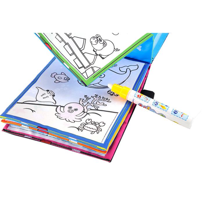 Baby Kinderen Speelgoed Magic Water Tekening Boek Kleurboek Doodle Magic Pen Dieren Schilderen Verjaardag Kerstcadeaus voor Kinderen