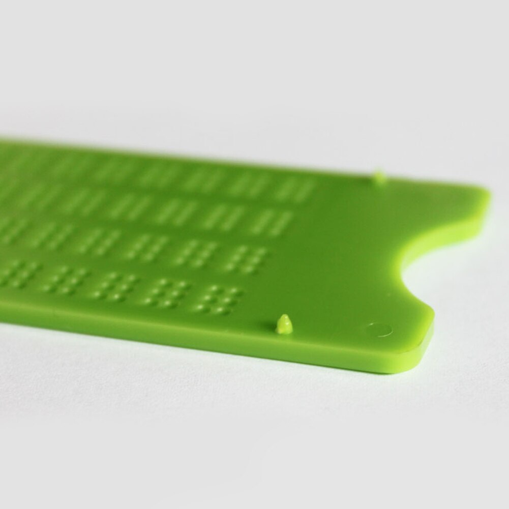 Accessory 4 Lines 28 Cells With Stylus Plastic Learning Braille Writing Slate Practical Vision Care Practice Portable Green Tool
