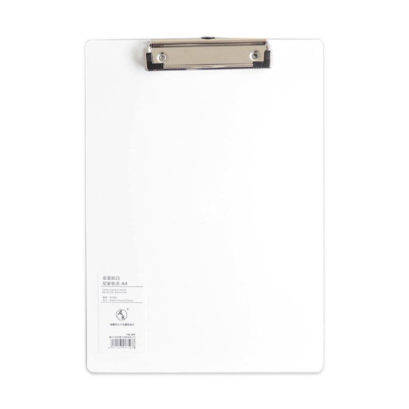 Bloc-notes Simple A4 A5, bloc-notes à feuilles mobiles, pinces d&#39;écriture pour fichiers, fournitures de papeterie scolaire et de bureau: A4-W