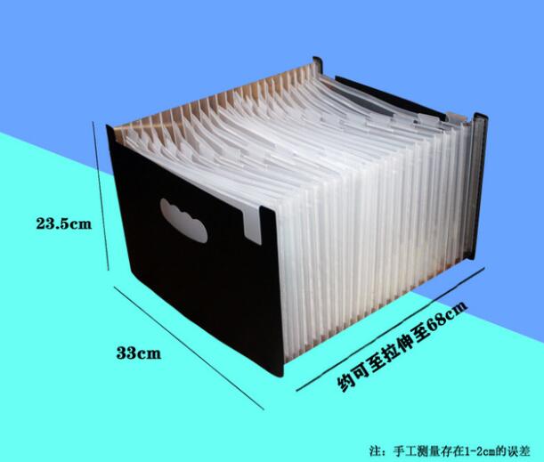 Expanding A4 File Holder Office Supplies Plastic Rainbows Organizer A4 Letter Size Portable Documents Holder Desk Storage: 24 White