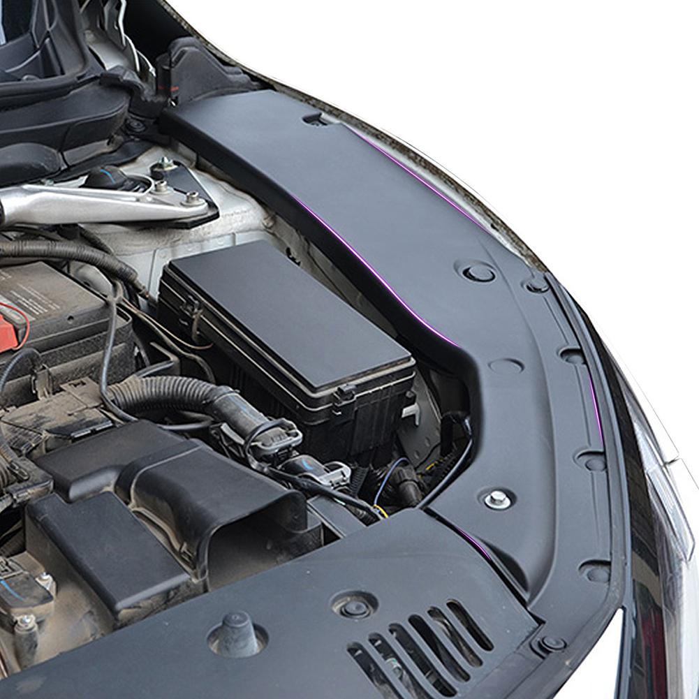 Free-Motor802 Engine Bay Side Panel Covers For 2016-2020 Honda Civic 10th Gen (Long Version) - Unpainted Black ABS