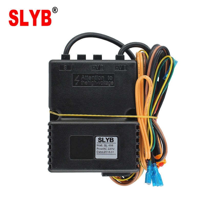 220 vac svart skall elektrisk puls gnisttenner sl-kxb glc-kxb til gasskomfyr og ovn tenningsboks