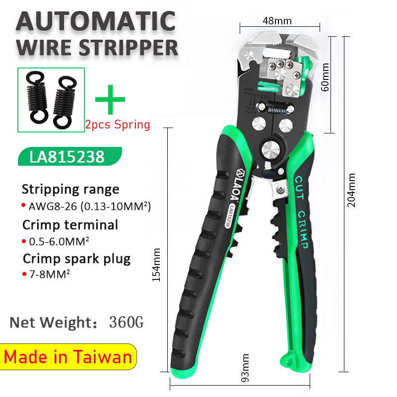 LAOA Automatische draadstriptang Cutter Kabelterminal Krimpen Elektricien Gereedschap: YELLOW