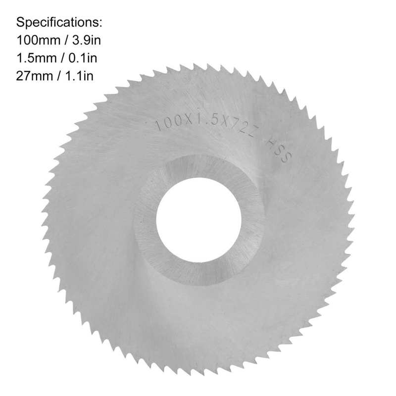 100mm 72 Teeth HSS Circular Saw Blades Wood Timber Aluminium Cutting 27mm Bore