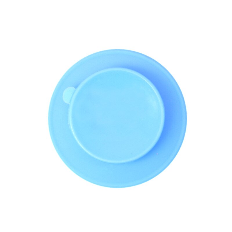 Plato de silicona con ventosa para bebés, tazón de alimentación anticaída de doble cara, antideslizante, ,