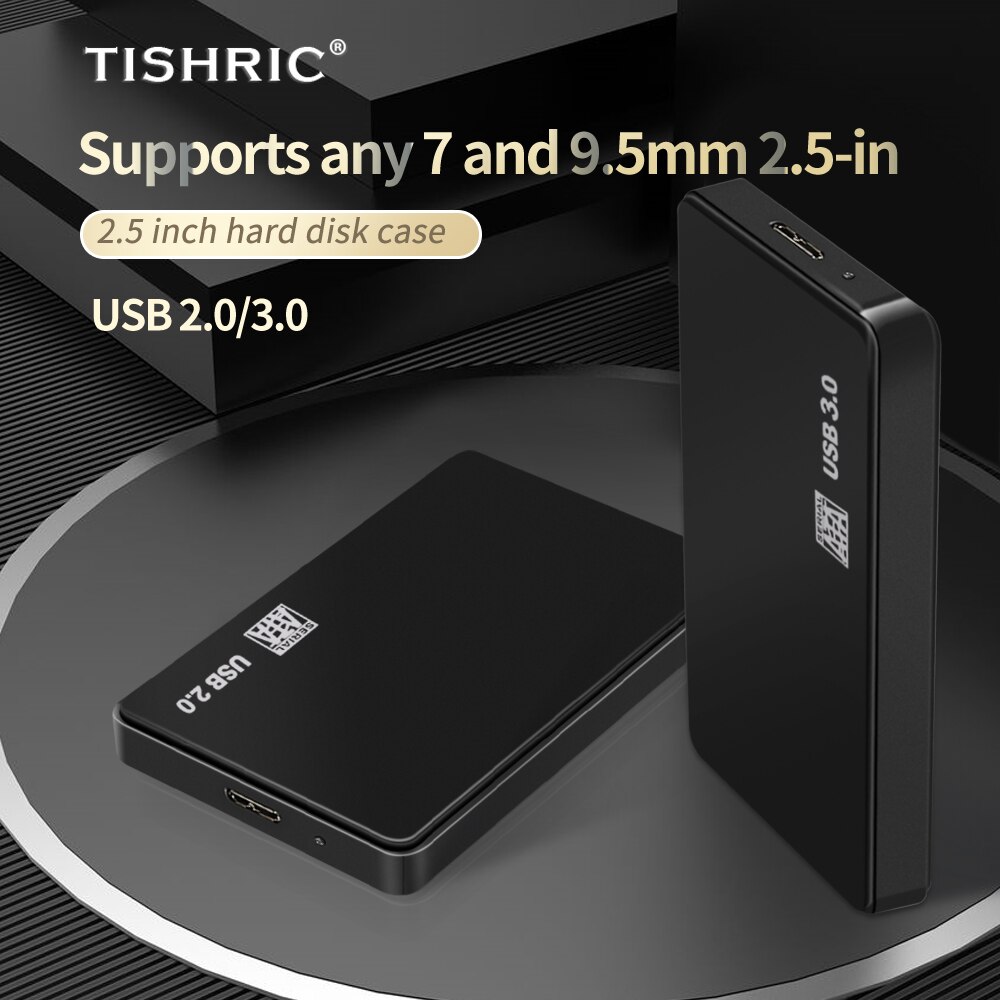 Tishric 2.5 tum usb 3.0 hdd fodral sata till usb hdd hölje hårddiskfodral för hårddisk extern hårddisk box stöd 8tb
