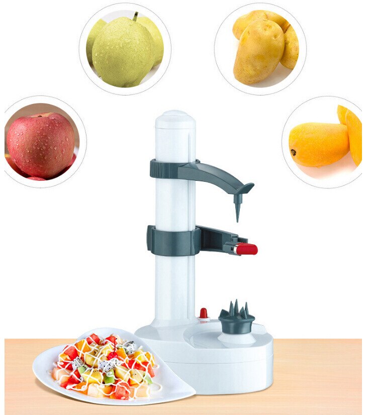 Multifunktionel elektrisk frugt- og grøntsagsskræller kartoffelskræller værktøj køkken tilbehør automatisk skrælningsmaskine gadget