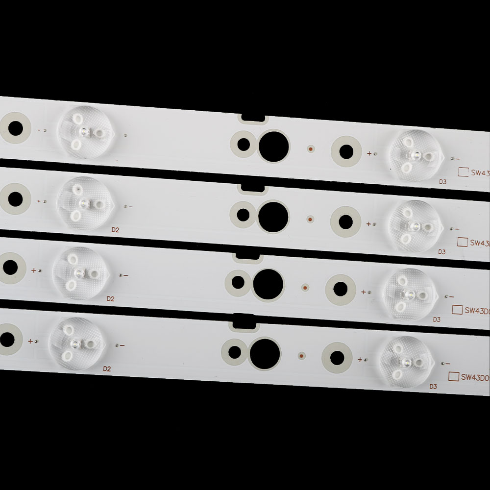Tira de LED para iluminación trasera para LG 43 "TV SW43D09L/R-ZC22AG-02 CRH-A 4330300105 R6CNRev1.0 LED 43UG620V 43UJ620V 4/5 lámpara