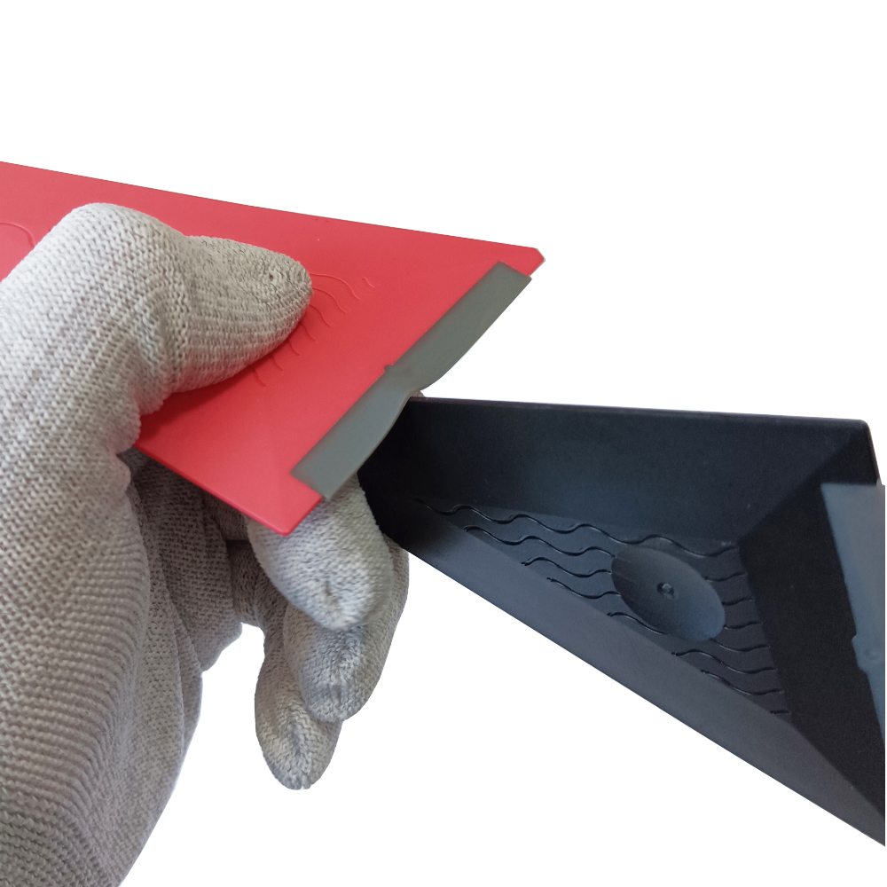 3Pcs Corner Triangle Car Scraper Window Tinting Squeegee Carbon Film Edge Tucking Tool Sticker Decals Wrapping Vinyl Applicator