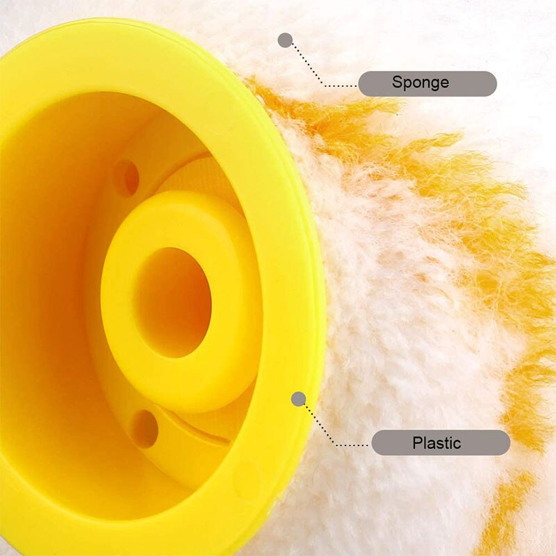 Multifunction DIY Roller Paint Brush No Dead Ends Fine Hair Latex Paint Roller Brush Home Renovation Clean Painting Roller Brush