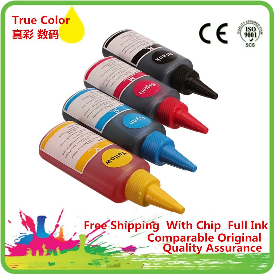 Top refill dye ciss inktkit fotoprint  t1901 t1911 t1912 t1913 t1914 dye inkt voor epson  me401 me301 me303 printers