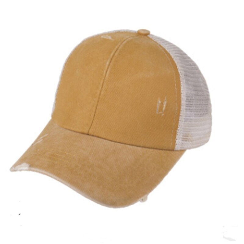 Dropshipping all&#39;ingrosso del cappello della mamma del papà del berretto da Baseball della maglia del camionista atletico regolabile dei nuovi cappelli Funky delle donne dell&#39;uomo 2021: Yellow