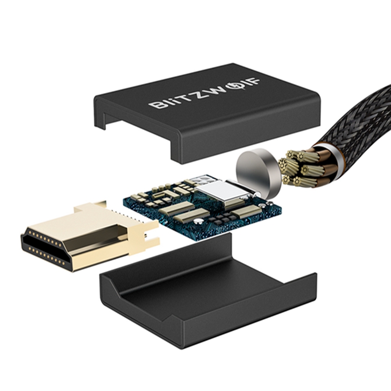 BlitzWolf High-Definition Multimedia Interface HDMI A-A Mannelijke Kabel 4K 60Hz HD 3D Staat 18Gbps Brede compatibiliteit voor PC TV