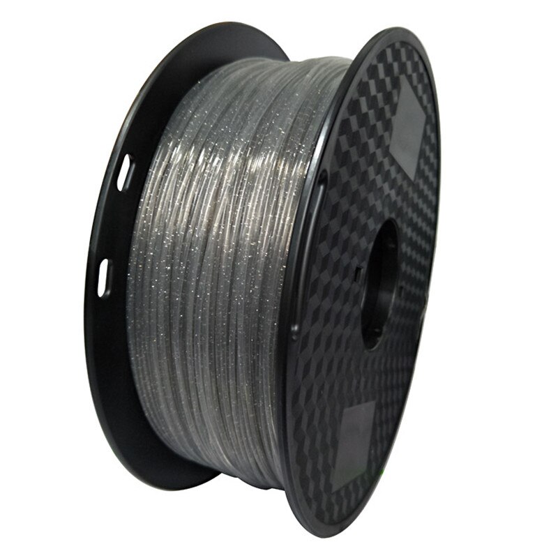 Filamento de impresora 3D de cristal PLA brillante, 1,75mm, 250g/500g/1kg, Material de impresión 3D brillante, filamentos de plástico brillantes PLA