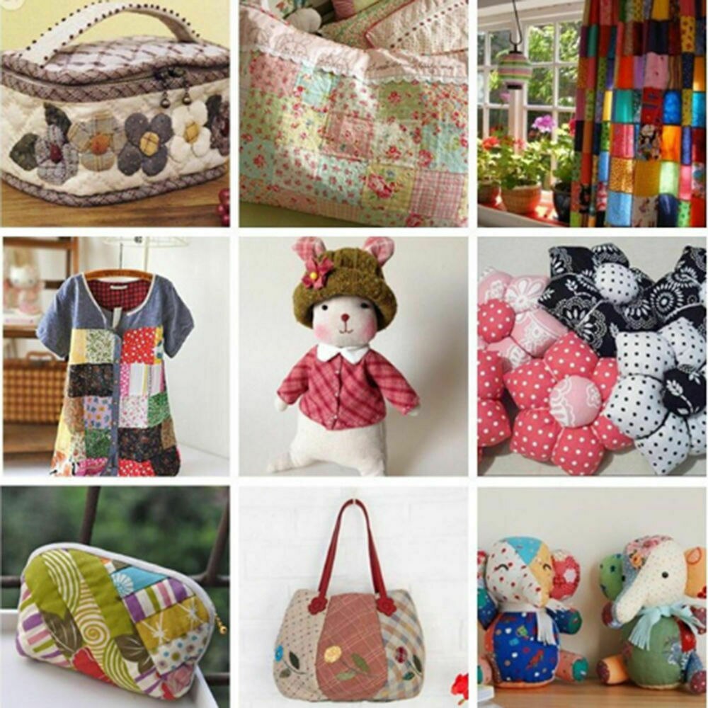 Katoen Stof Naaien Bloemen Patchwork Bundel Kladjes 50x Ambachten Quilten 10X10cm