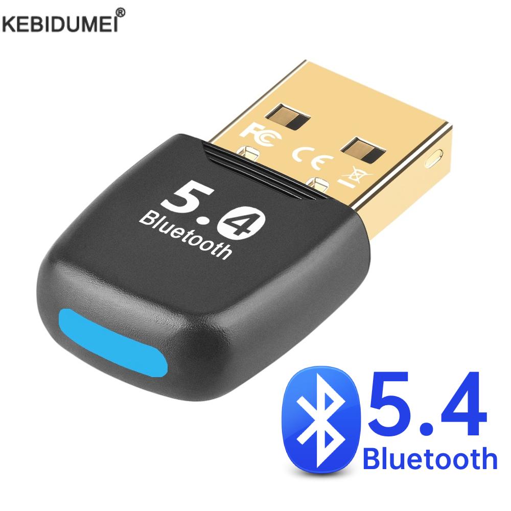 Adattatore Bluetooth 5.4 USB Bluetooth 5.3 per PC Dongle Adaptador Mouse Wireless Keyborad ricevitore Audio musicale trasmettitore USB