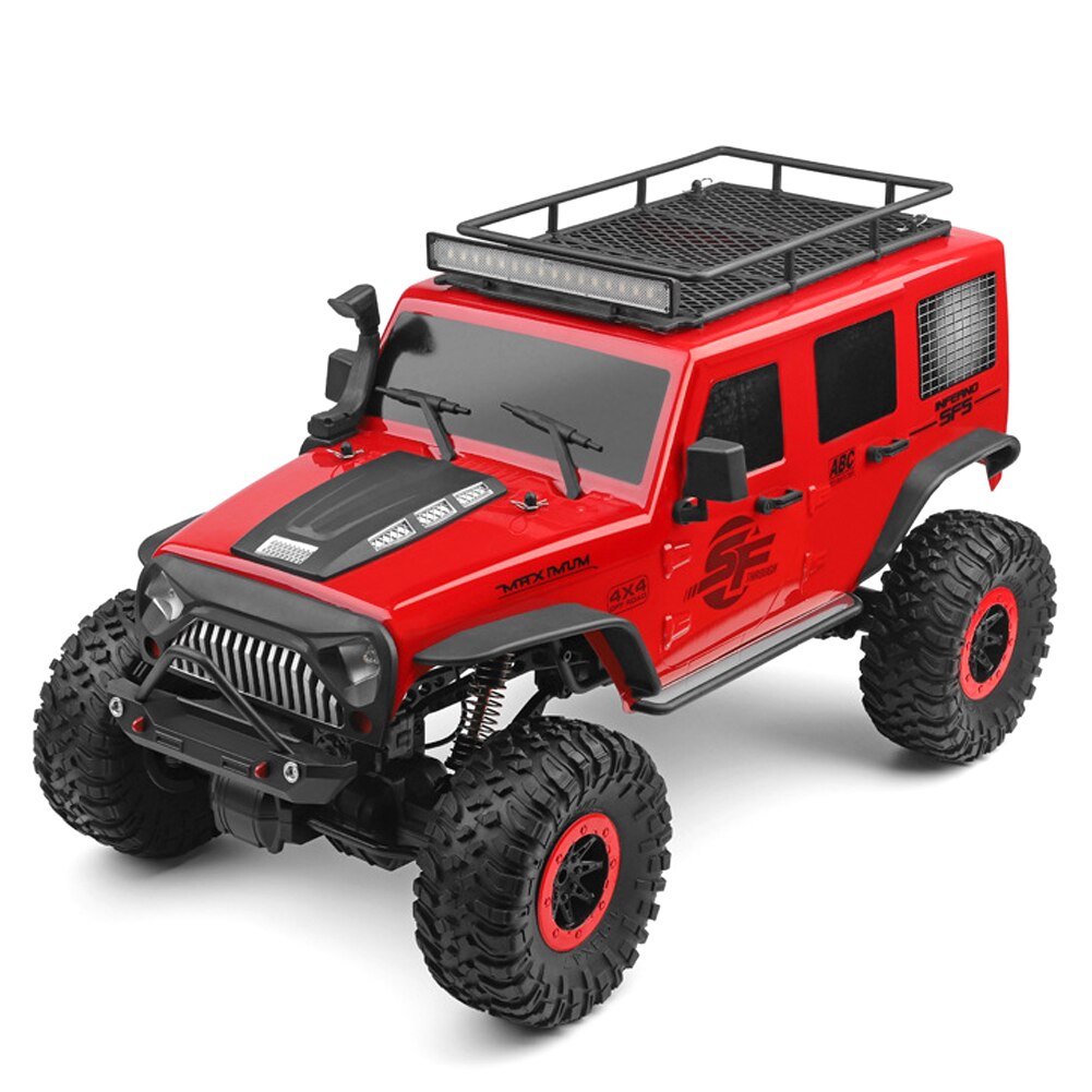 104311 Rc Auto 2.4G 1/10 4WD Auto Geborsteld Motor Afstandsbediening Hoge Snelheid Off-Road Crawler auto Model Lbv: Default Title