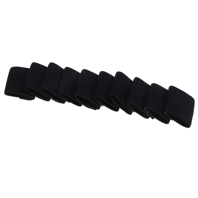 10pcs Outdoor Sports Finger Sleeves Arthritis Support Finger Guard Basketball Volleyball Finger Protection: Black