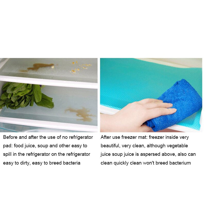 4Pcs Vegetable Food Fresh Keeping Mat Refrigerator Drawer Absorbent Sponge Anti-Corrosion Pad Fruit Fresh-Keeping Mat