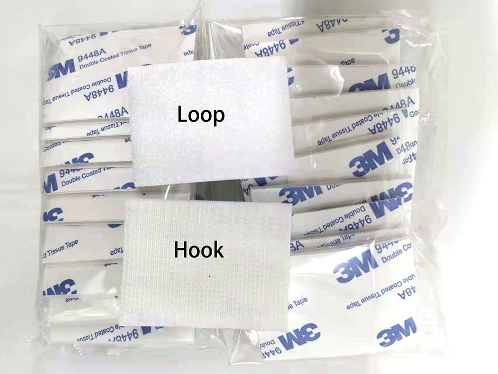 100 Paar/partij Zelfklevende Sluiting Tape Sterke Haak Zelfklevende Nylon Sticker Sluiting Haak En Lus Tape Met 3M Lijm diy Craft: White / 38 x 50mm 100Pairs