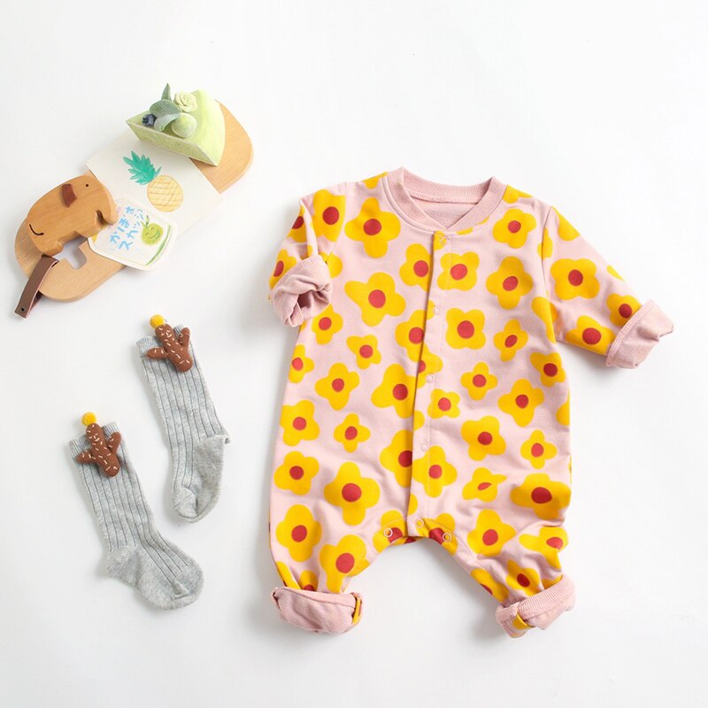 Pagliaccetti per neonati Melario Baby Boys Girls pagliaccetti a maniche lunghe Cartoon Infant tuta Baby Toddler Clothes