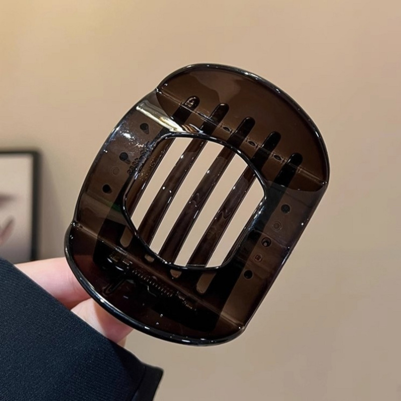 Clip de pelo coreano de ácido acético, accesorios para el cabello, Clip de cuchara para mujer, Clip de resorte, Clip de pelo de leopardo, Clip superior, tocado Simple: YELLOW