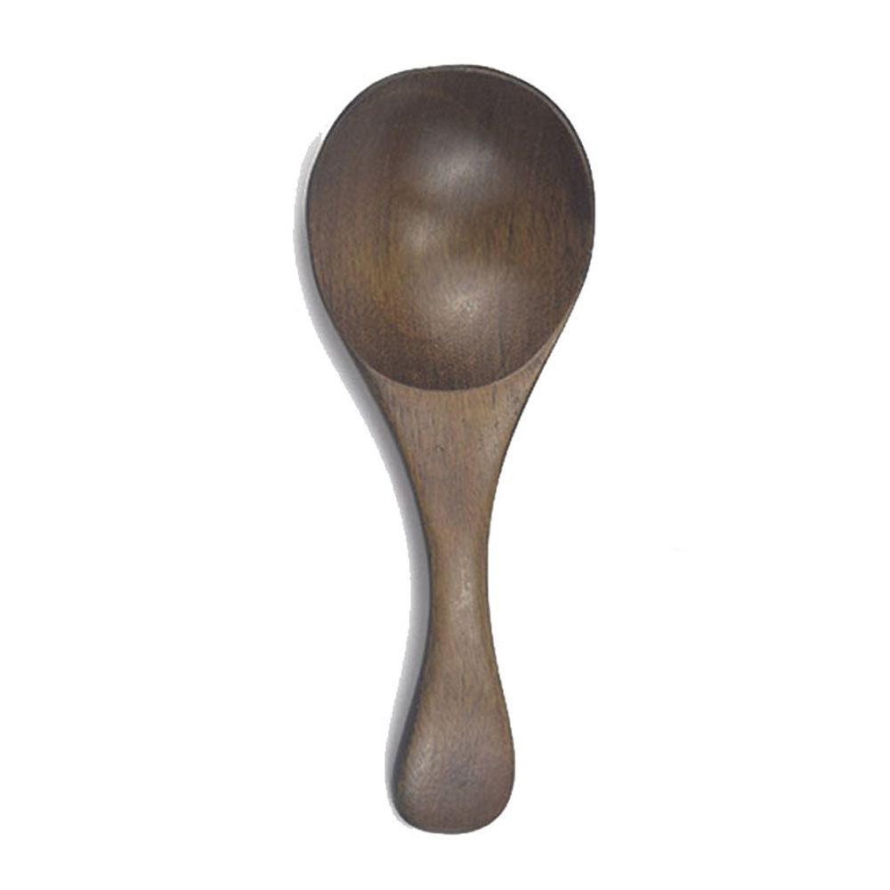 Cuchara de té de madera tradicional hecha a mano, cuchara de azúcar pequeña, utensilios de cocina, accesorios para el hogar, 1 ud.: 5