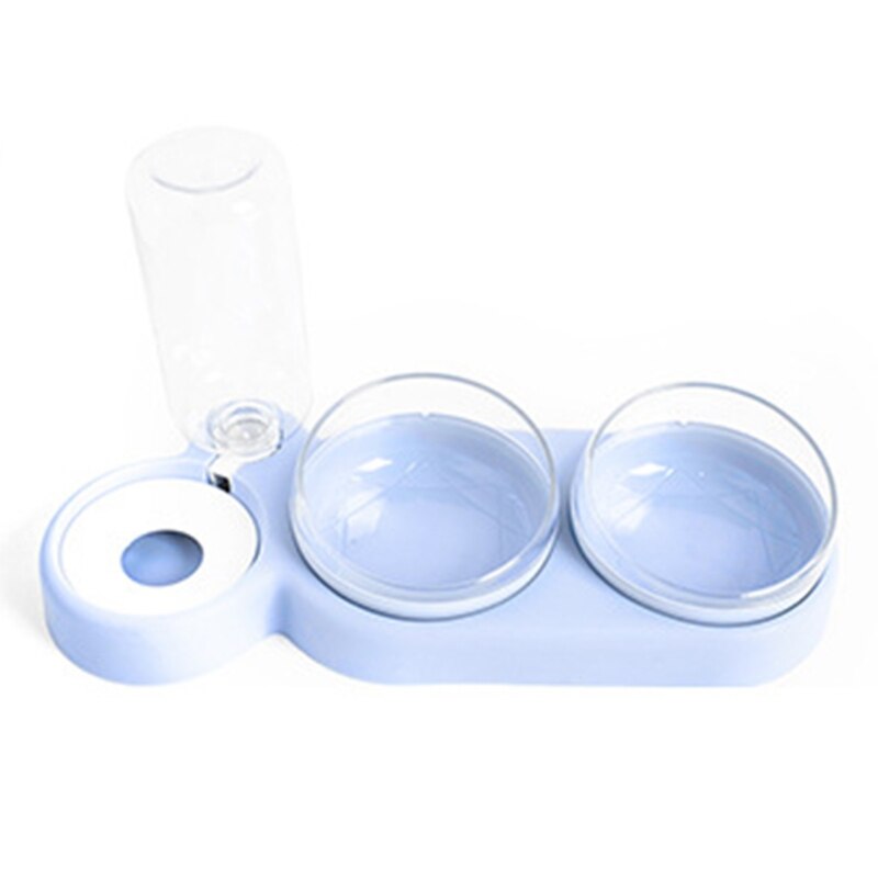Practical Pet Dog Feeder Double Bowl Automatic Water Feeding Drinking Water R66B: 1