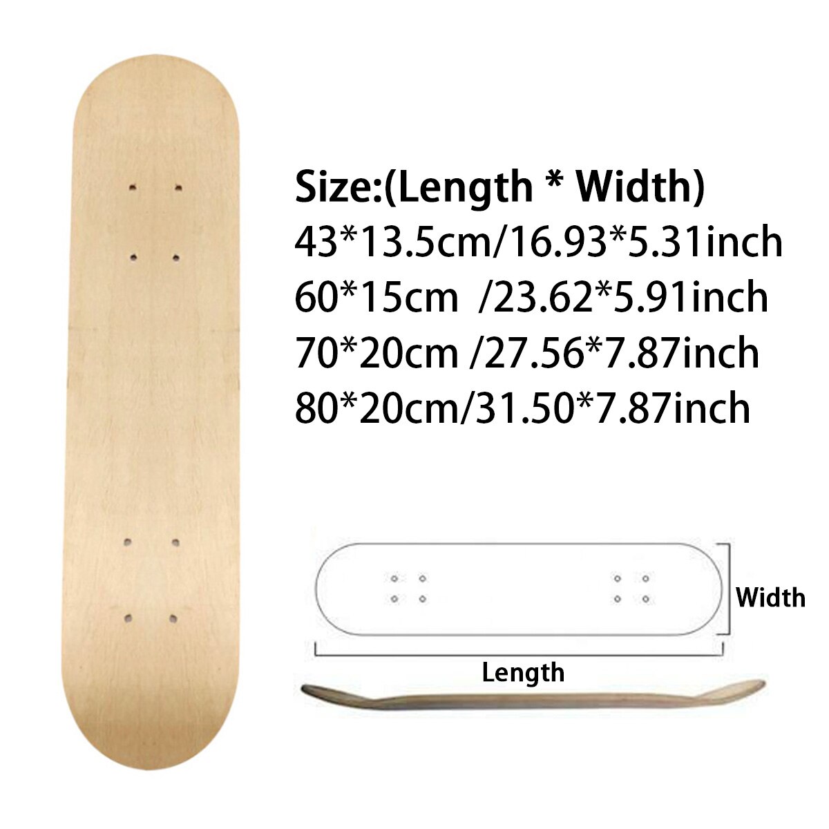 7 Layers Maple Long Board Deck Skateboard Dance Board Panel Four Wheels Scooter Freestyle Road Board DIY Skateboard Accessories