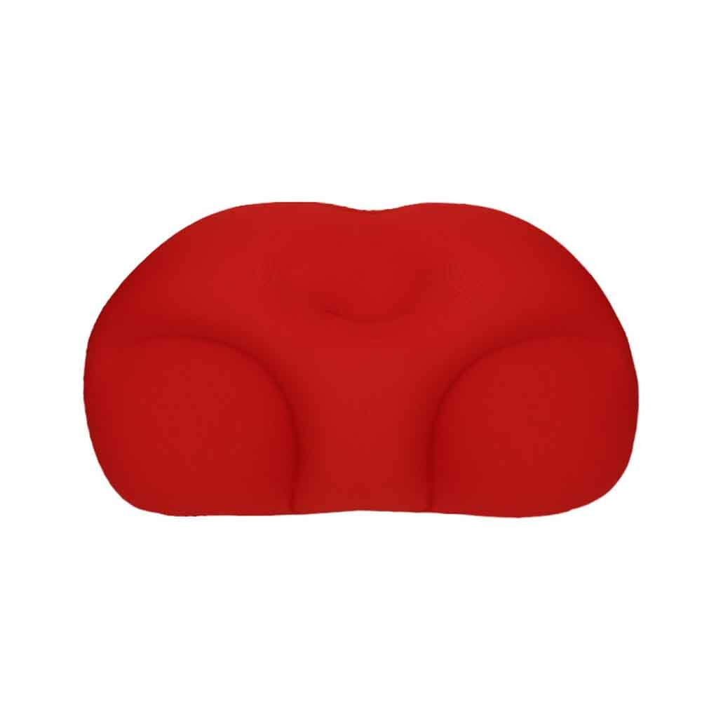 Pääntuki kodintekstiilit vuodevaatteet auto pehmeä vyötärötyyny niskatuki 3d ergonomista vaahtomuovitäyte kannettava matkatyyny pestävä: Punainen / 50 x 30 x 10cm