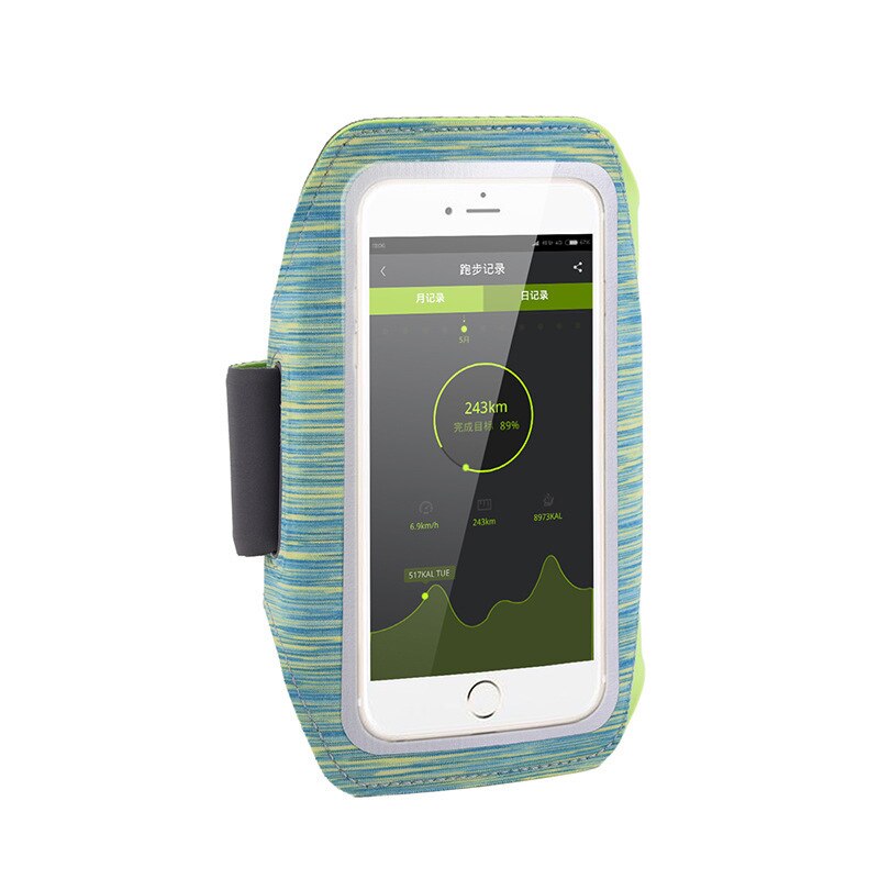 Sports Running Armband Bag Case Cover Running Armband Universal Slim Waterproof Sport Mobile Phone Holder Outdoor bag for iphone: green