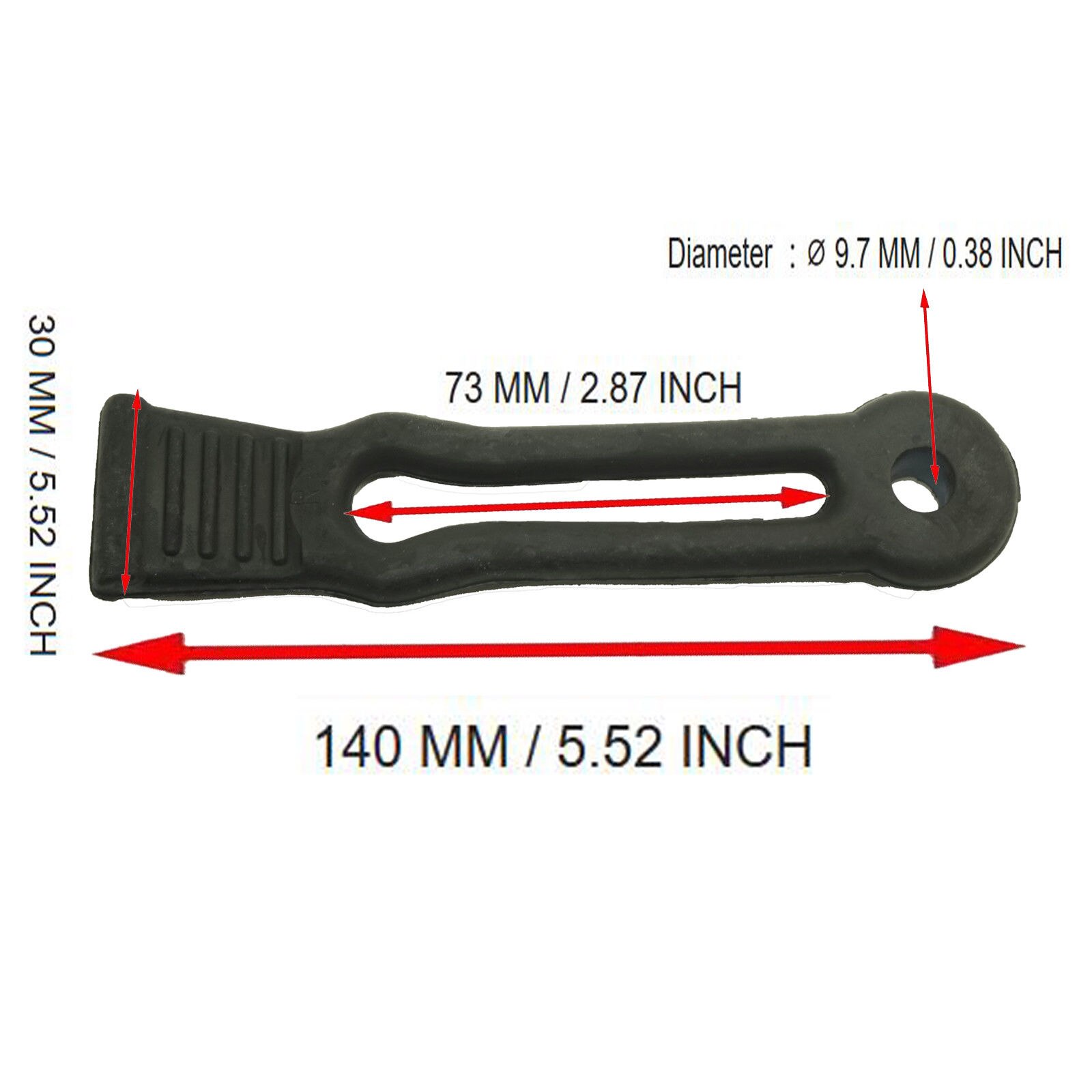 Capa de borracha amarrar para baixo cinta trava banda para yamaha rhino 450 660 700 8v0-77171-00