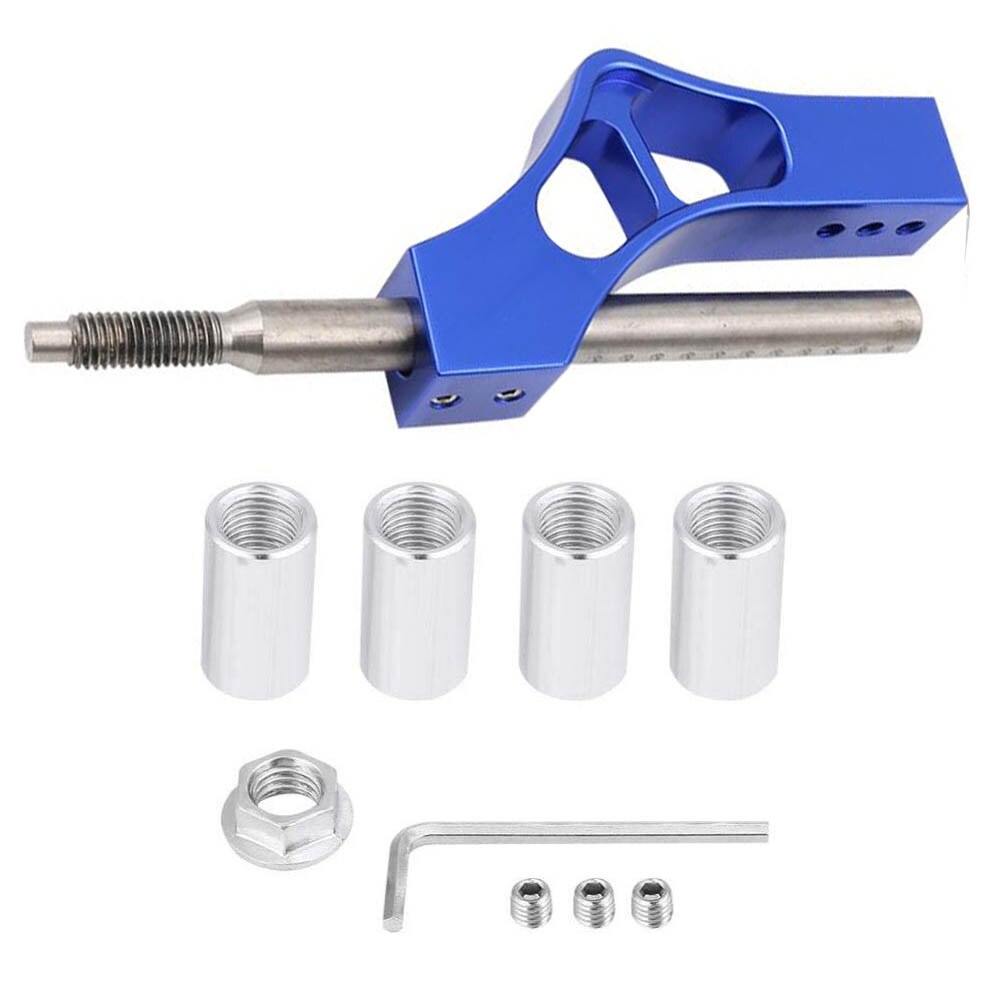 Extendedor de palanca de cambios Universal y ajustable de aluminio, extensor de palanca de cambios de coche con 8, 10 y 12 adaptadores: BLUE