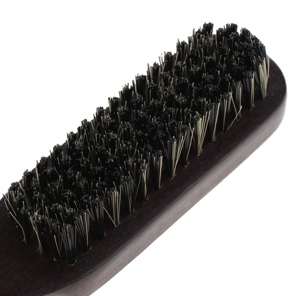 Hombres barba cepillo cerdas naturales pelo bigote cepillo de afeitar cepillo de madera dura