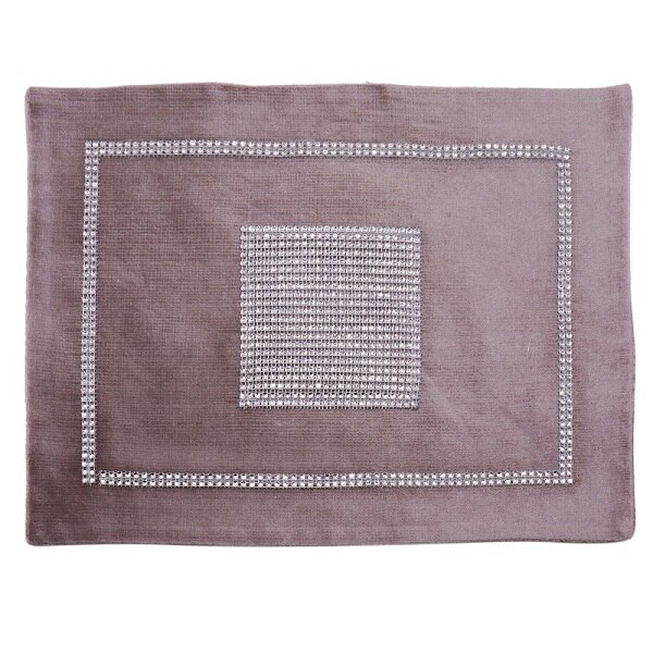 Manteles individuales para cena, manteles de mesa de diamante, cuenco rectangular, servilleta, mesa de lujo, bandeja, posavasos para la decoración del banquete de boda: Champnge
