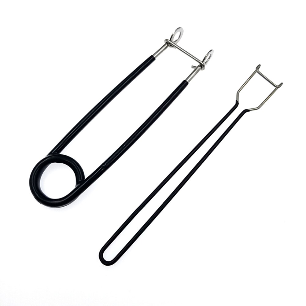 Good Healthy 2pcs Stainless Steel Fish Mouth Spreader Piler Opener Fish Hook Remover Extractor Kit Fishing Tackle Tools