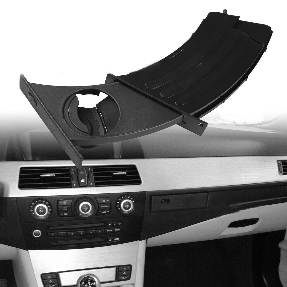 Pour BMW série 5 E60 E61 avant gauche tasse support pour voiture 51459125622 voiture accessoires noir gauche tableau de bord porte-gobelet
