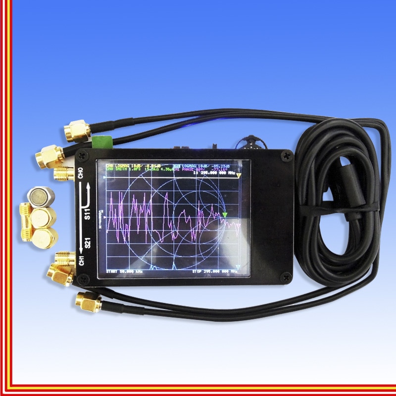 Vector Network Analyzer Digital Touching Screen Shortwave MF HF VHF UHF Antenna Analyzer Standing Wave With Battery