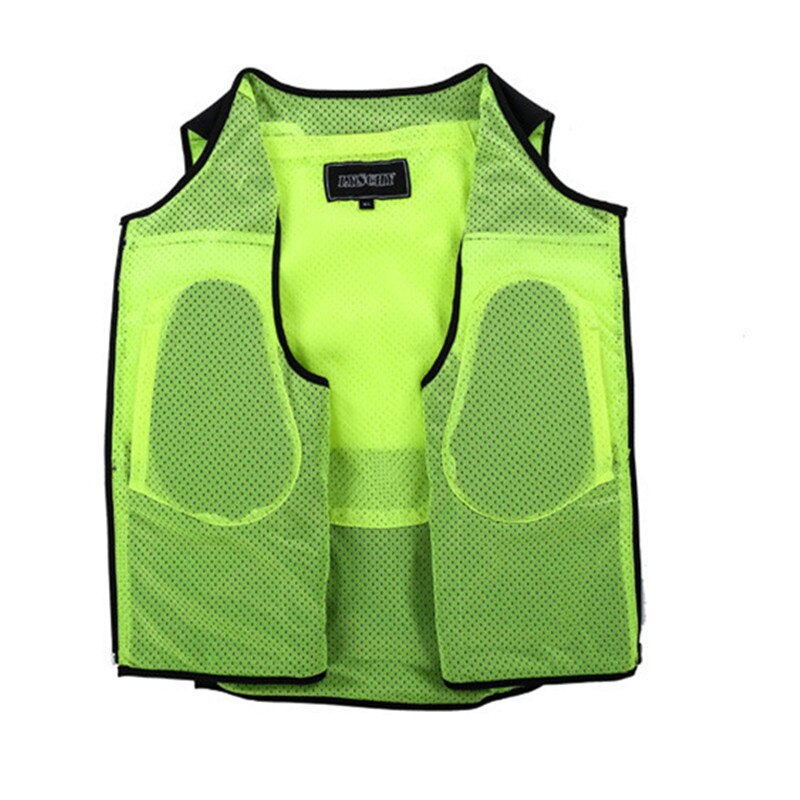 LYSCHY-Chaleco de motocicleta para hombre, Chaleco Reflectante a prueba de viento, transpirable, protección Giubbotto, Yelekce