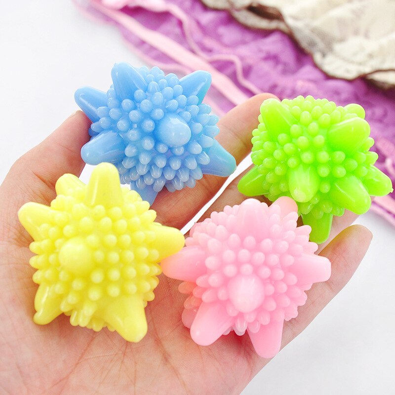 6/12pcs Random Colors Magic Pet Hair Removal Laundry Ball Grabbing Fluff Cleaning Remover Household Pet Epilator Washing Machine: 6pcs