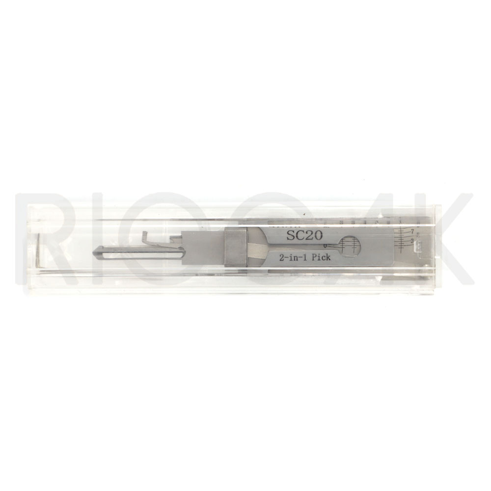 Lishi 2 in 1 Tool SS001 SS002 SS002R pro R52 KW1 KW5 SC1 SC4 SC20 M1/MS2 AM5 TE2 Locksmith Tools for Home Door Civil Locks: Blue